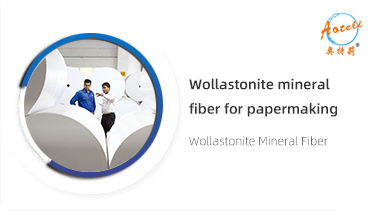 Wollastonite mineral fiber for papermaking