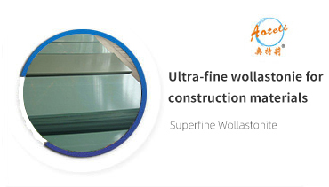 Ultra-fine wollastonie for construction materials